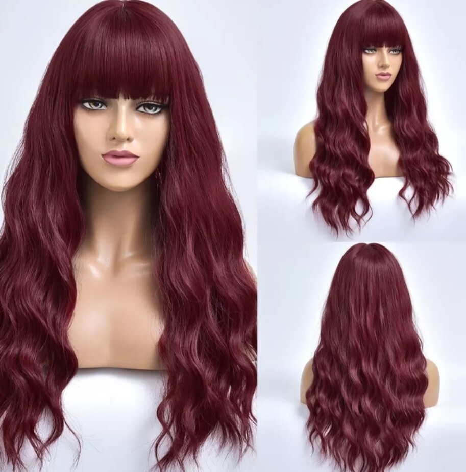 Rich Red Water Wave with Fringe