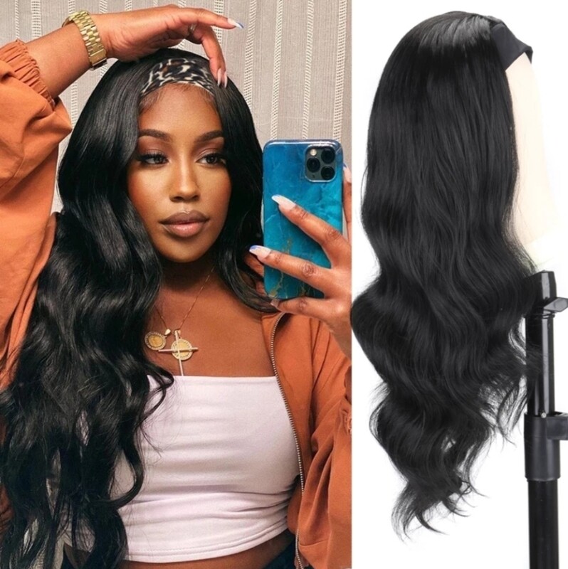 Dominique Headband Wig | Jet Black