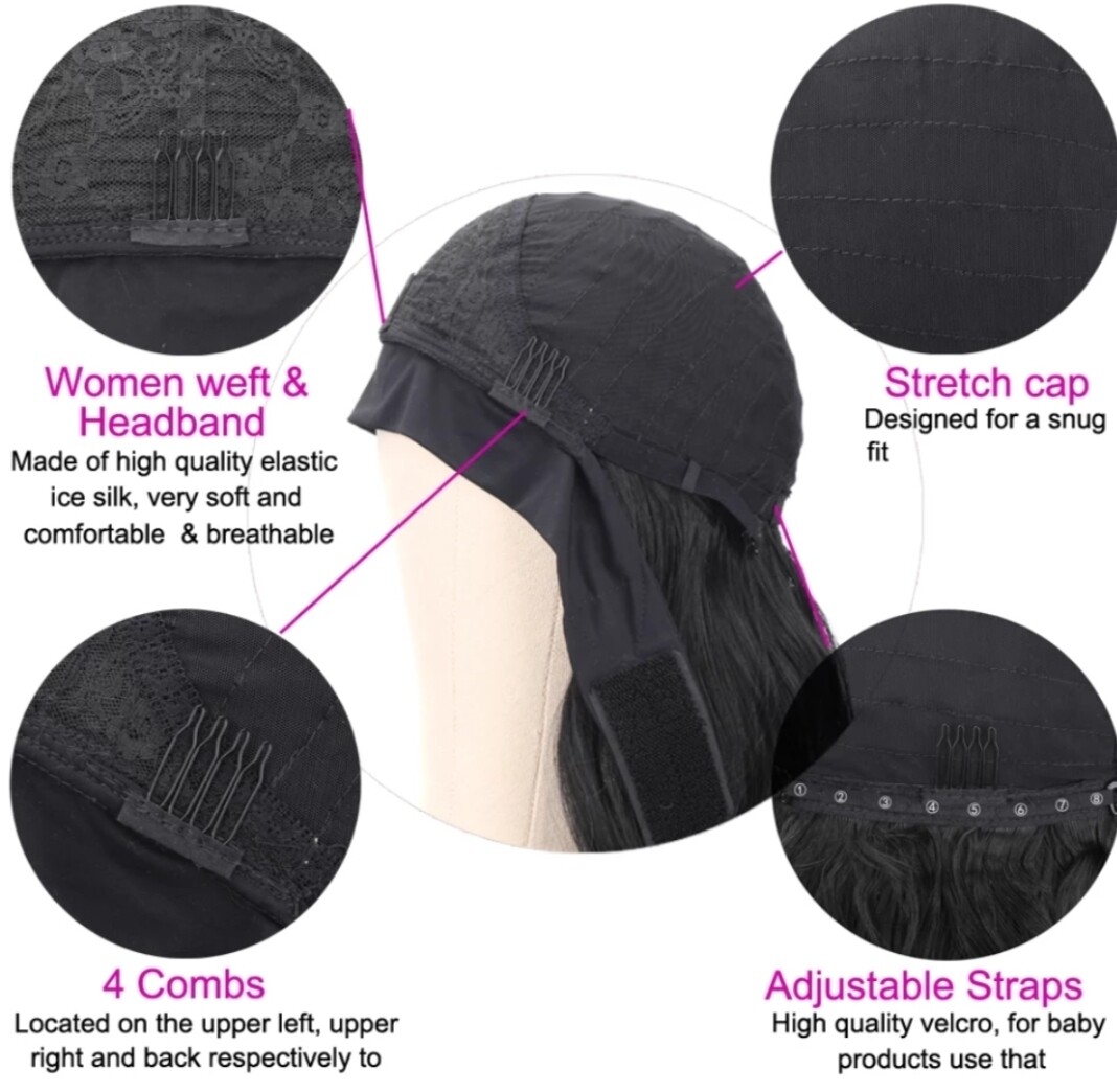 Dominique Headband Wig | Jet Black