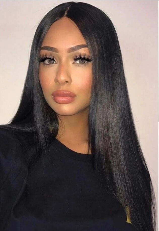 Black Silky Straight Lace Front 4x4