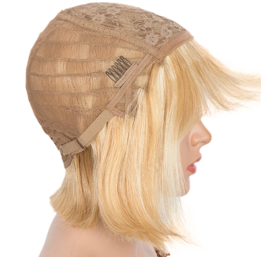 Adelle Wigs | Strawberry Blonde Human Hair