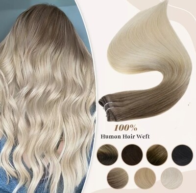 Weft Extension Russian Human Hair