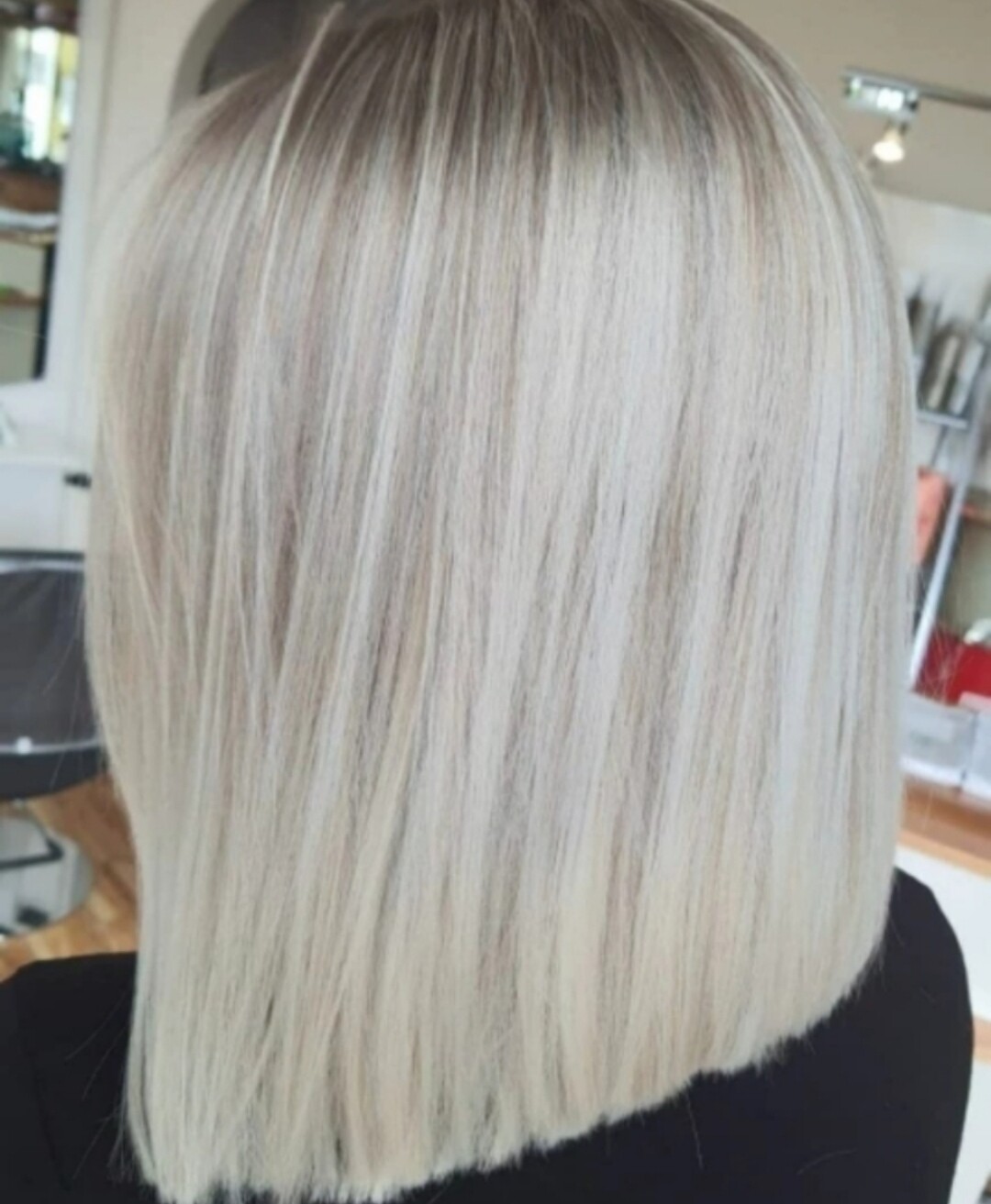 Tallea Wig | Ash Blonde Mix Ash Brown Human Hair Lace Front 
