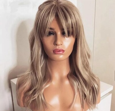 Debbie - Wig - Dark Blonde with Highlights Human Hair