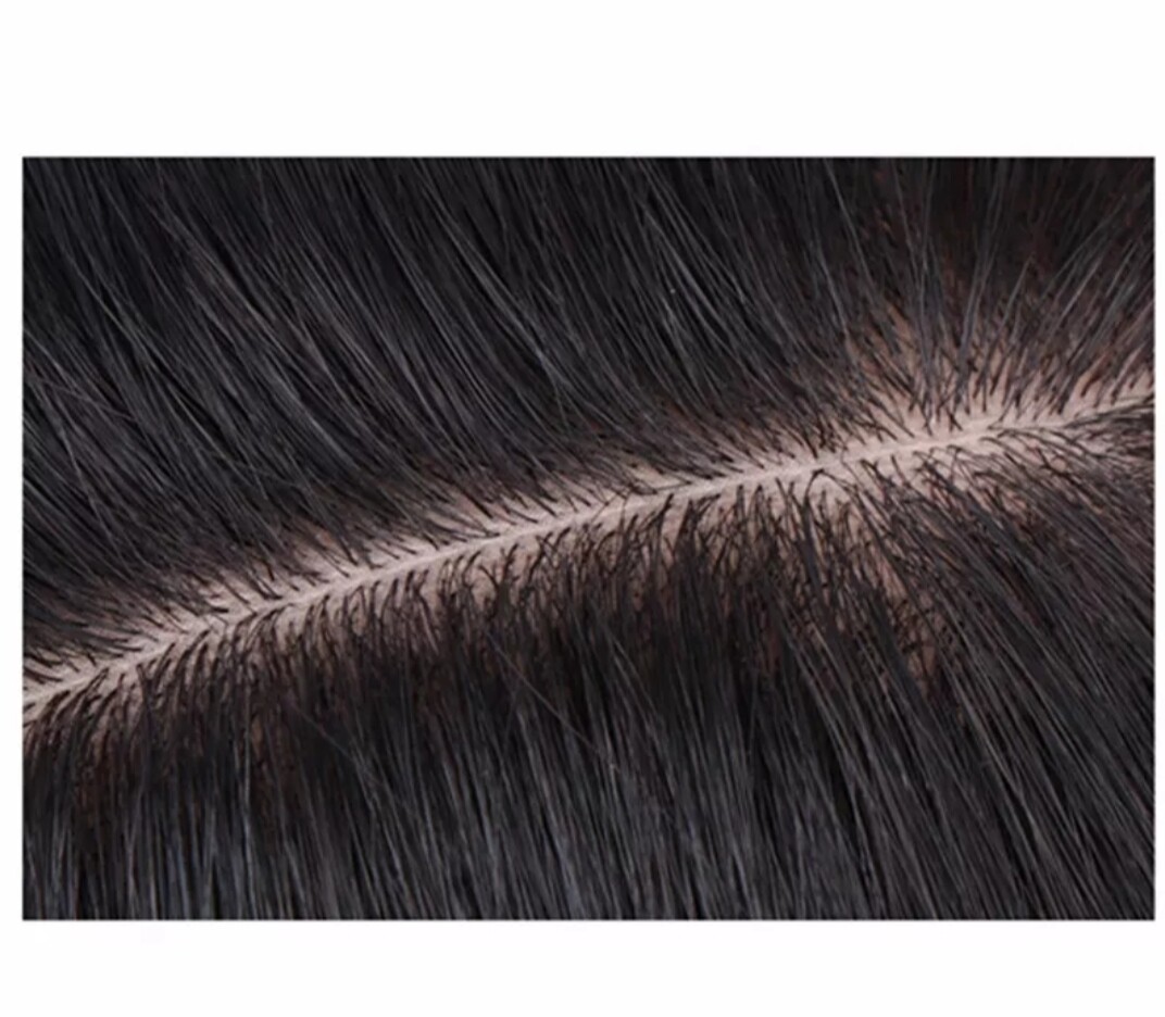 HUMAN HAIR TOPPER Fringe | Silk Base 13x14cm