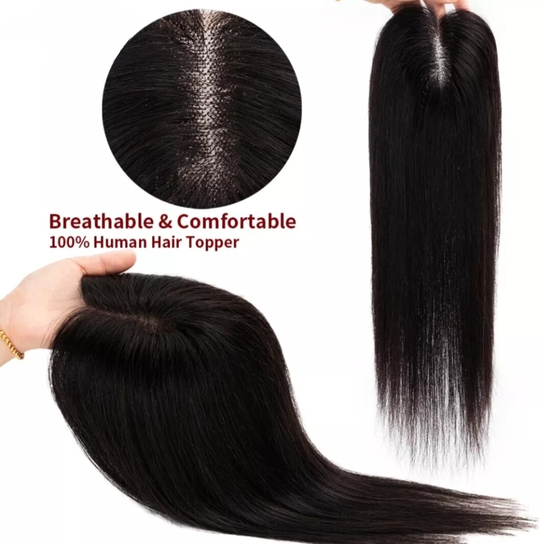 HUMAN HAIR TOPPER Lace Base 13x13cm