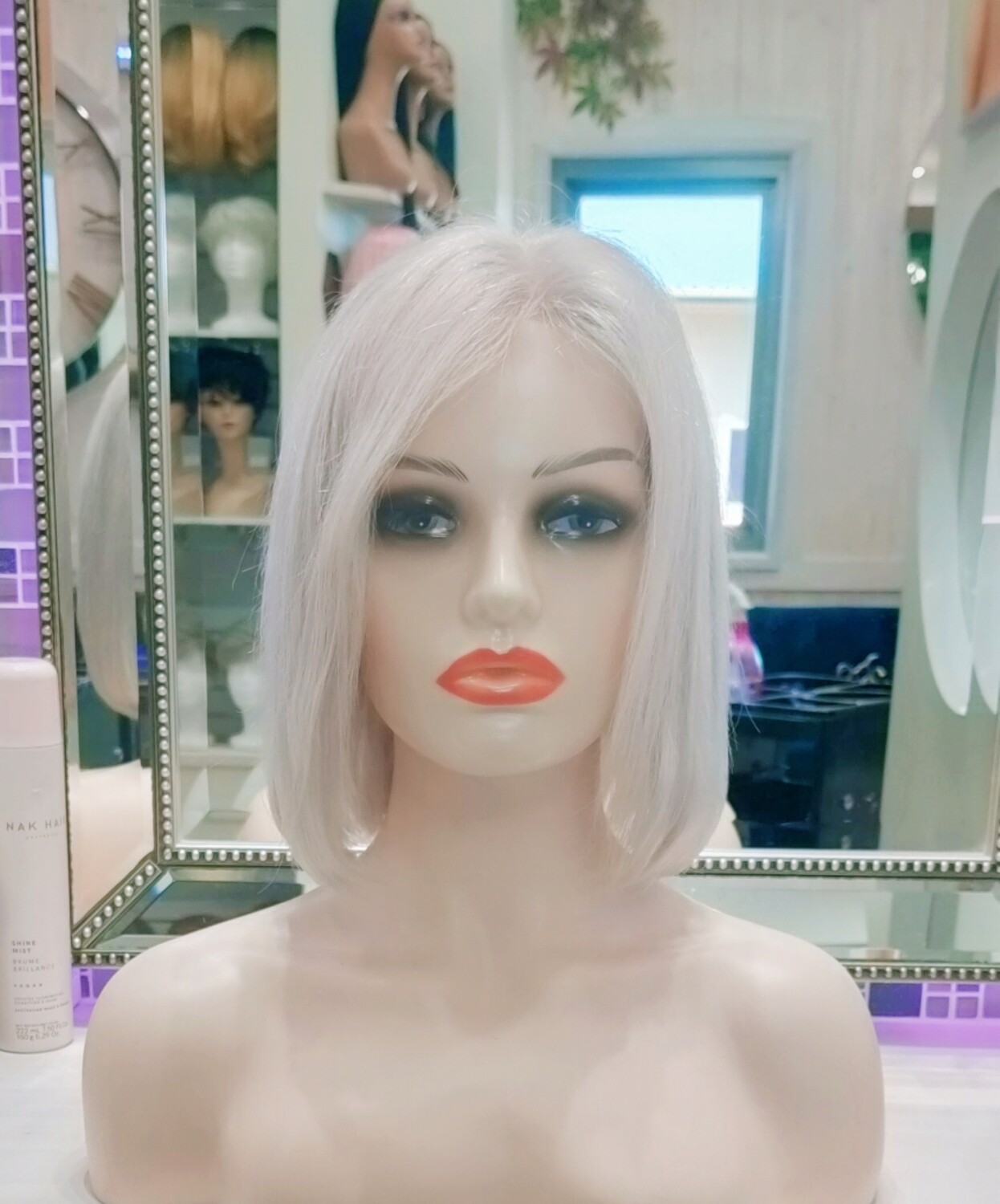 Hilary Wig | Ash Grey Human Hair Lace Front 