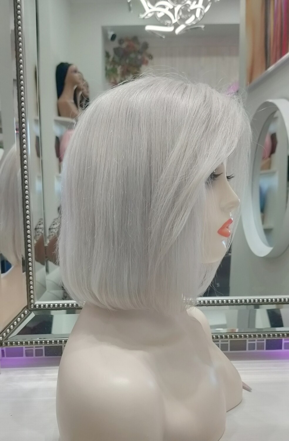 Hilary Wig | Ash Grey Human Hair Lace Front 