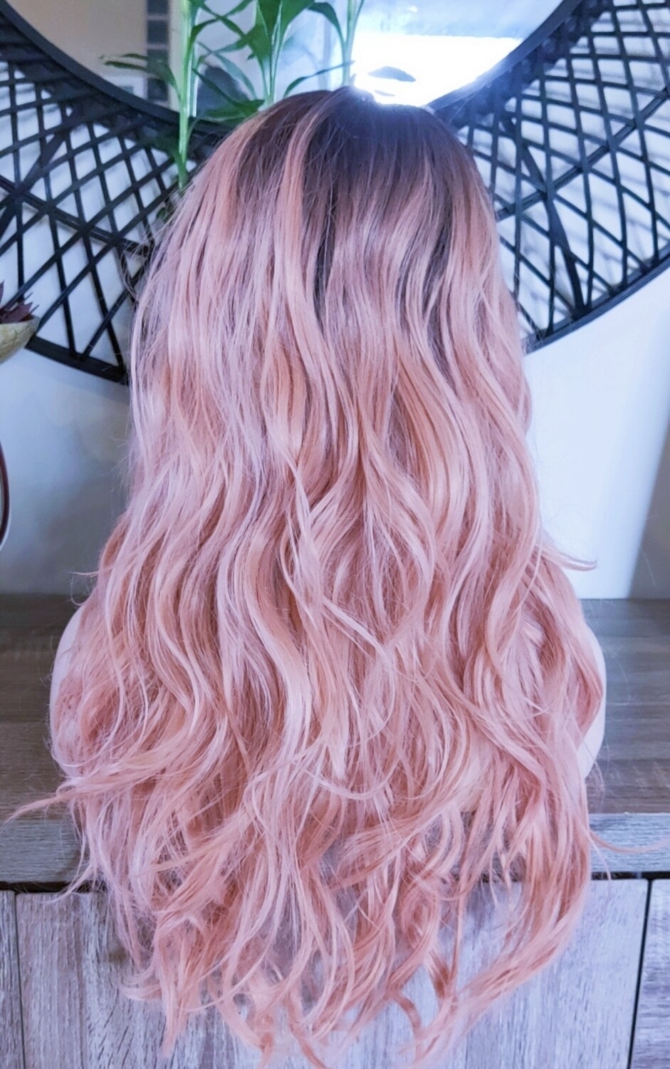 Cosplay Wig | Peachy Pink Ombre Lace Front