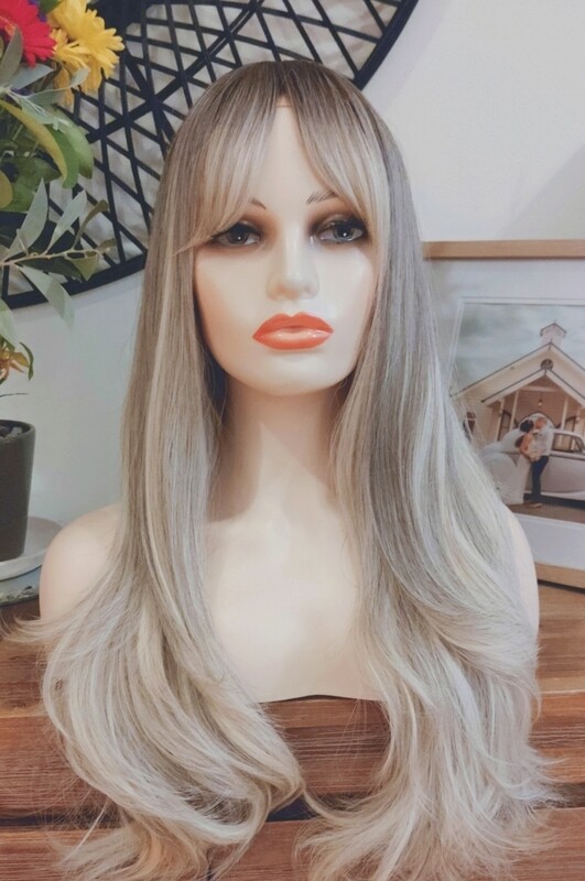 Rylie Wig | Grey Blonde Ombre