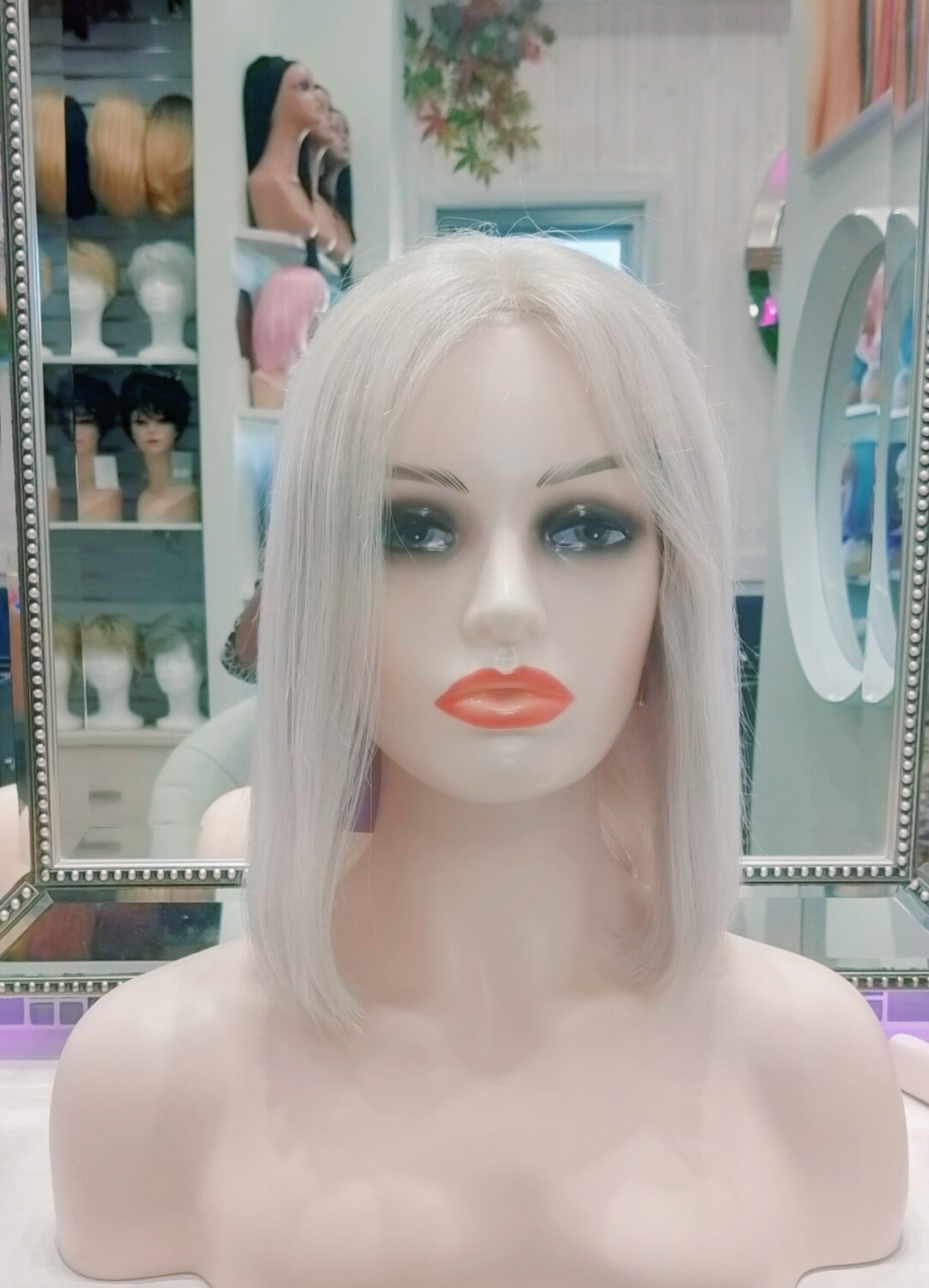 Hilary Wig | Ash Grey Human Hair Lace Front 