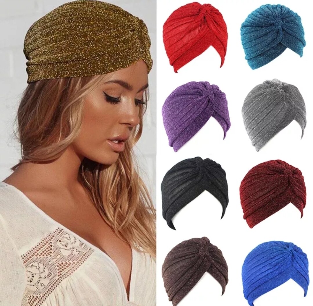 SHINY KNOT TWIST TURBAN