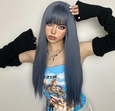 Cosplay - Wig - Greyish Blue