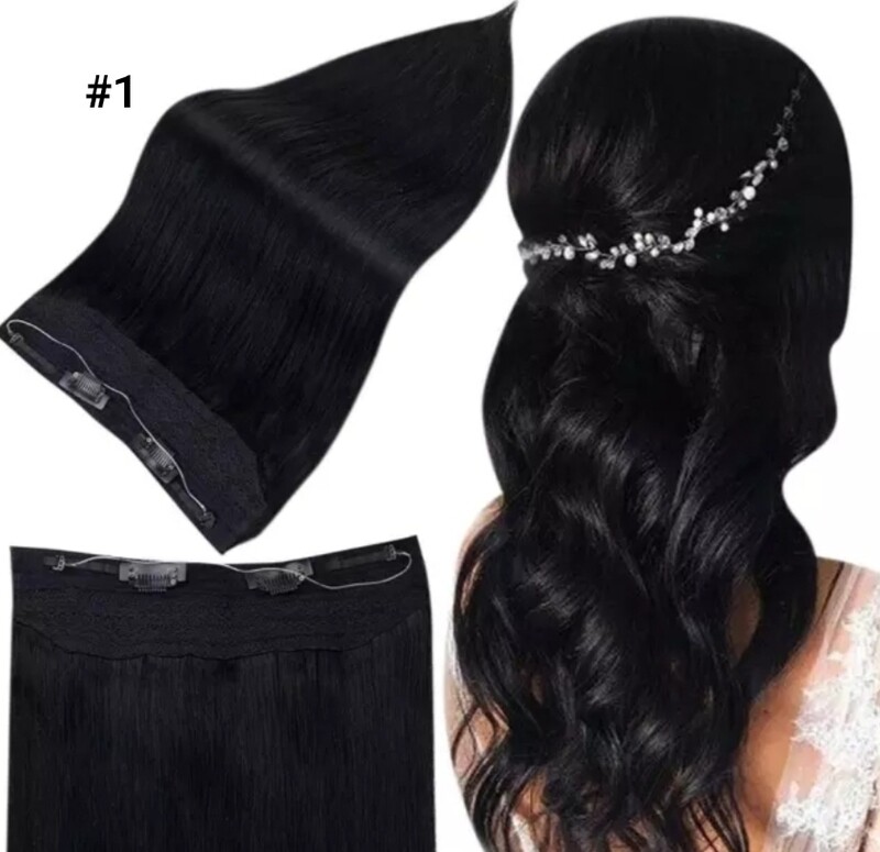 Luxury Halo Human Hair Extensions
