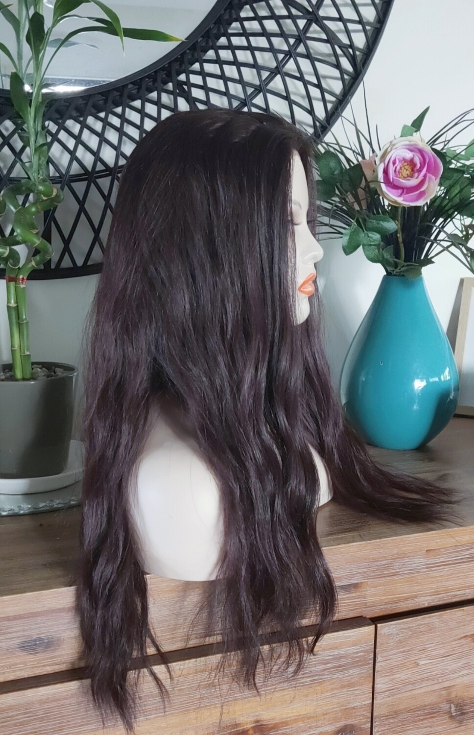 Eva Wig | Dark Wine Free Part Lace Front 