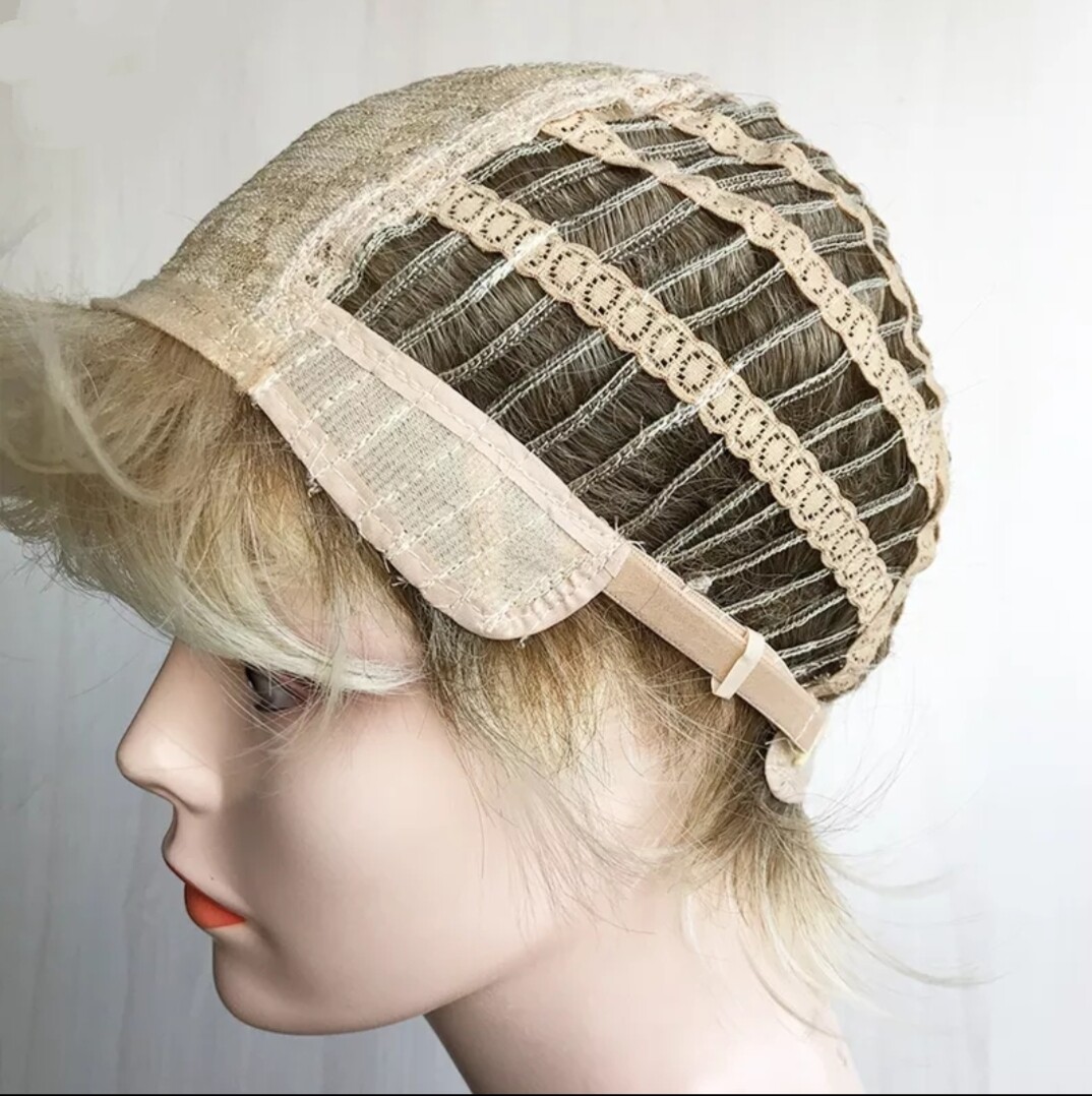 Maria Wig | Light Blonde Human Hair Blend 