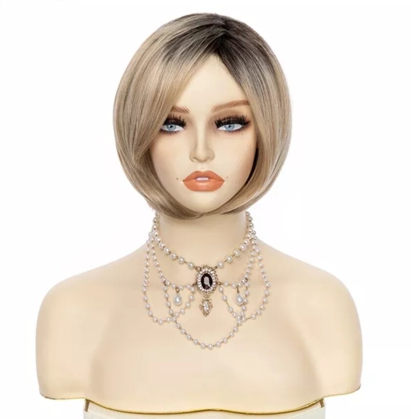 Sara Wig | Honey Blonde Ombre Human Hair Blend