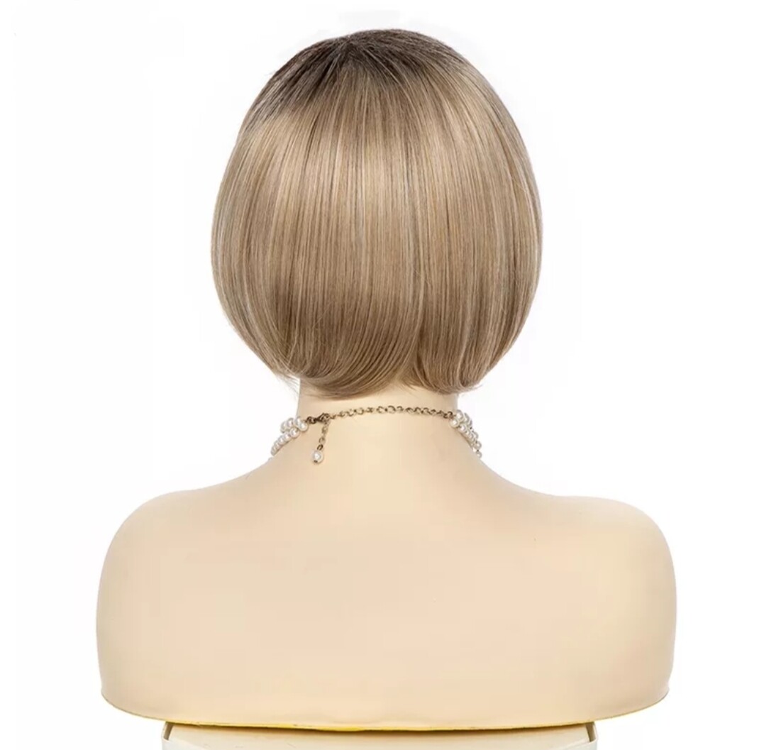 Sara Wig | Honey Blonde Ombre Human Hair Blend