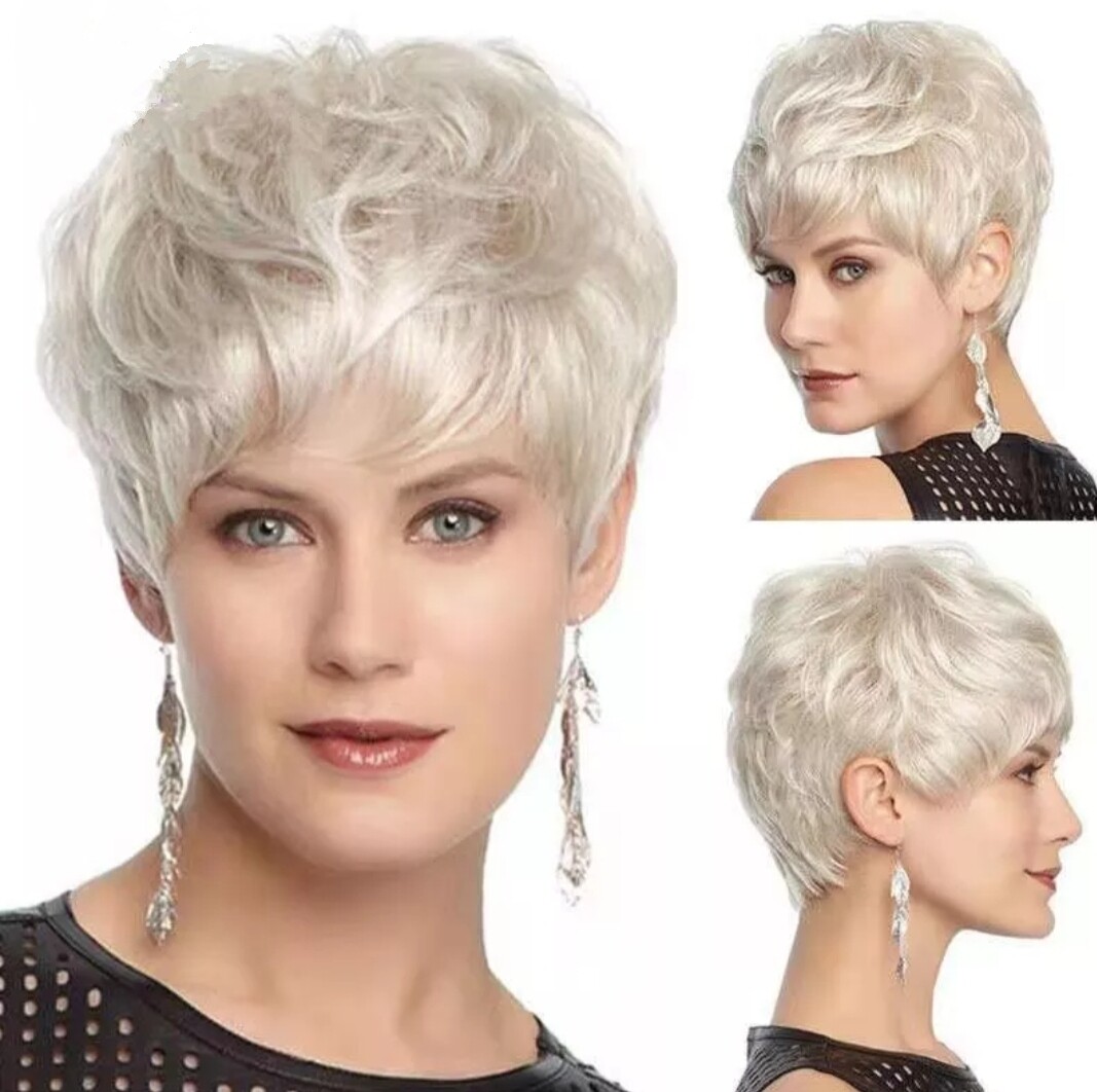 Snowee Wig | Platinum Blonde Human Hair Blend 