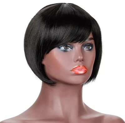 Libby - Wig - Natural Black Human Hair