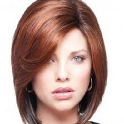 Poppy Wig | Copper Red Highlights Human Hair Blend