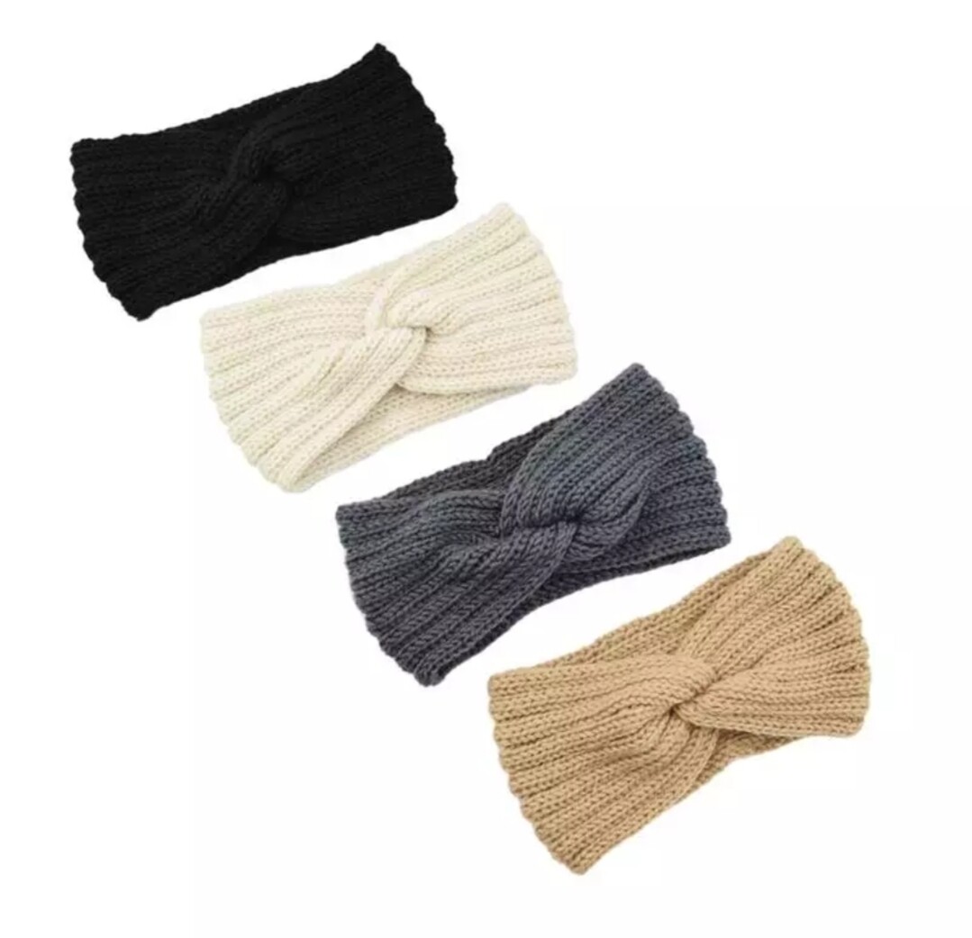 KNITTED KNOT CROSS HEADBAND