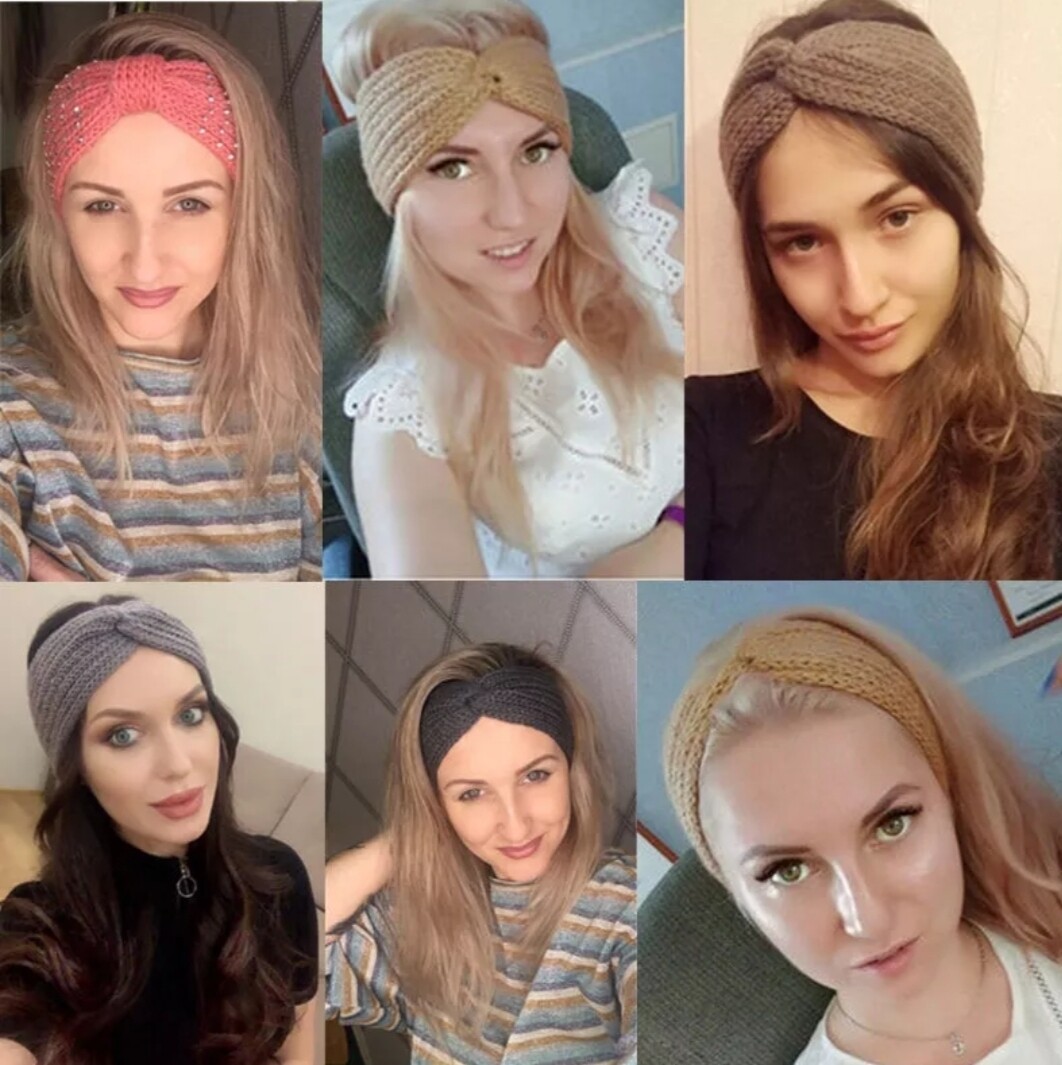 KNITTED KNOT CROSS HEADBAND