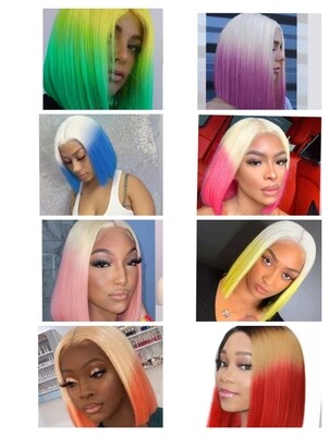 Cosplay - Wigs - Bright coloured Balayage