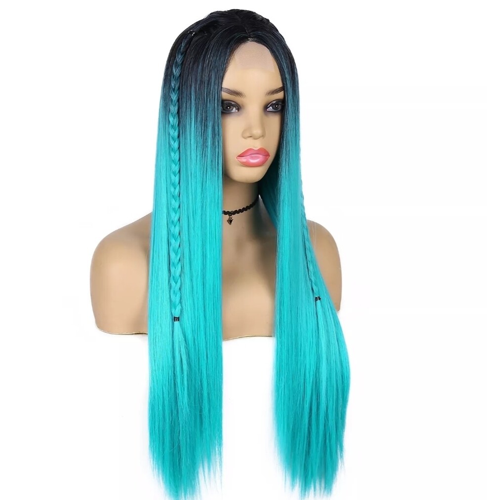 Cosplay Wig | Aqua Ombre Lace Front 