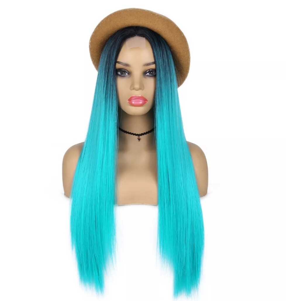 Cosplay Wig | Aqua Ombre Lace Front 