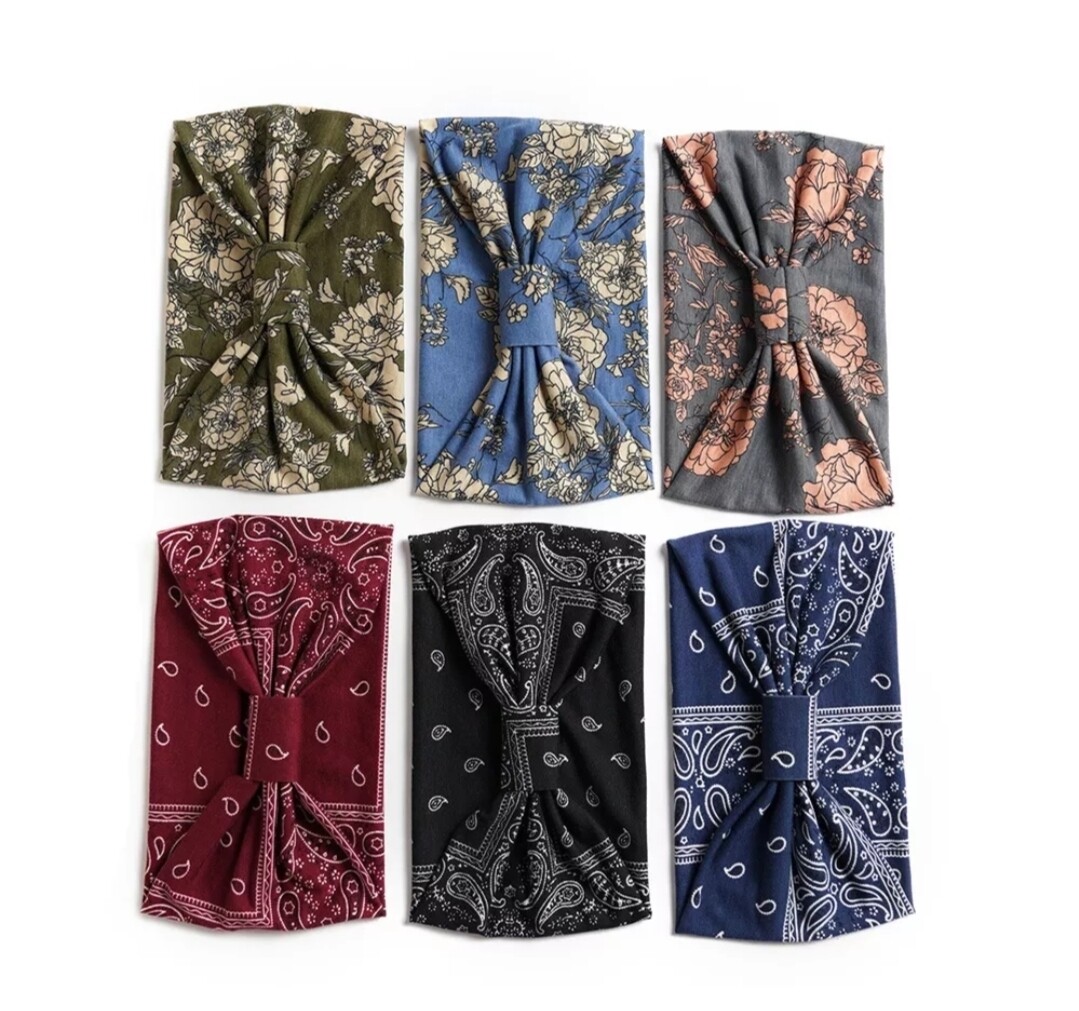 BOHO WIDE PRINTED HEADBAND