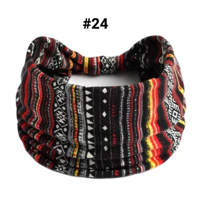 BOHO WIDE PRINTED HEADBAND