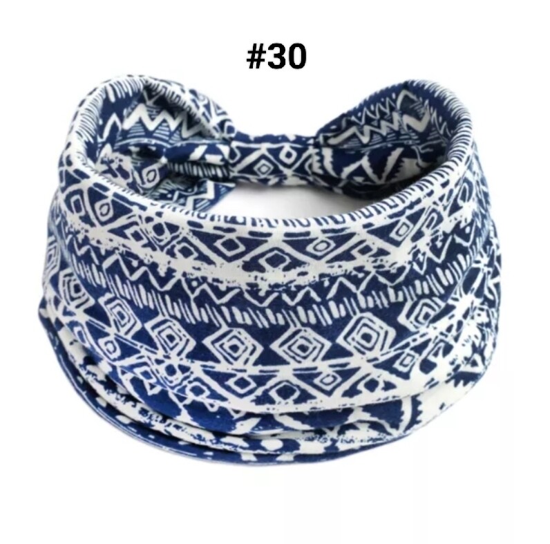 BOHO WIDE PRINTED HEADBAND