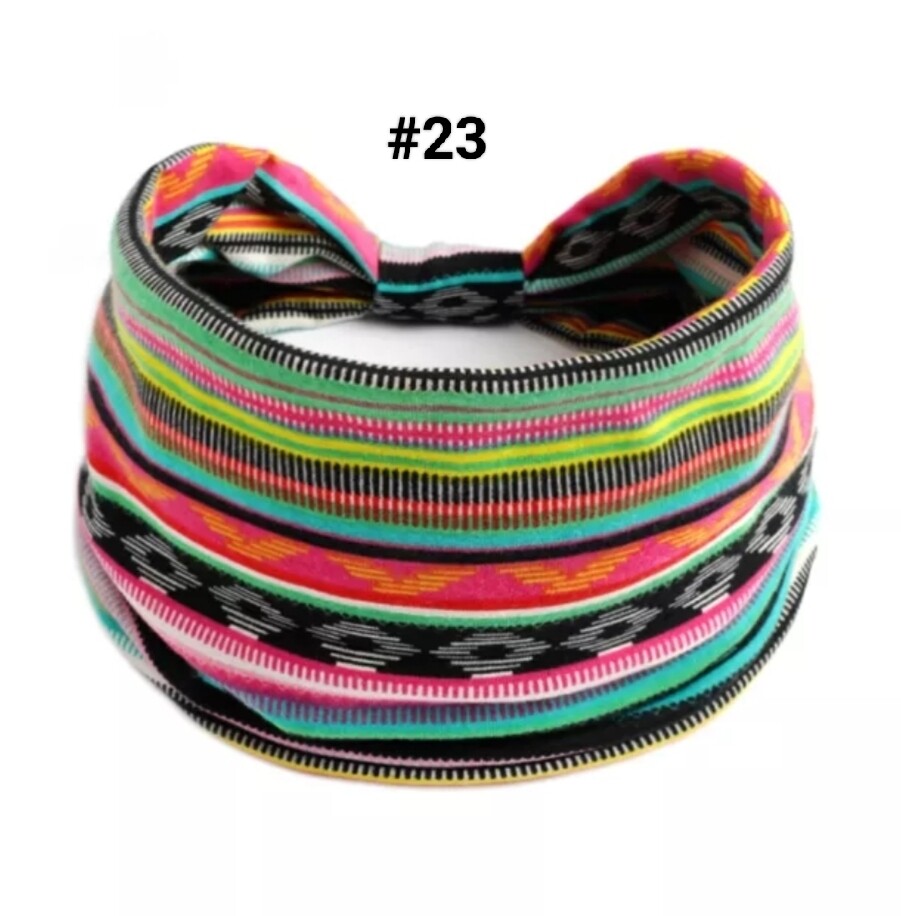 BOHO WIDE PRINTED HEADBAND