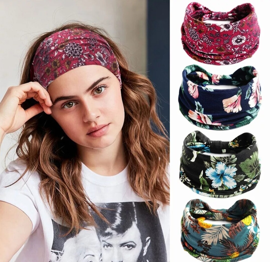 BOHO WIDE PRINTED HEADBAND
