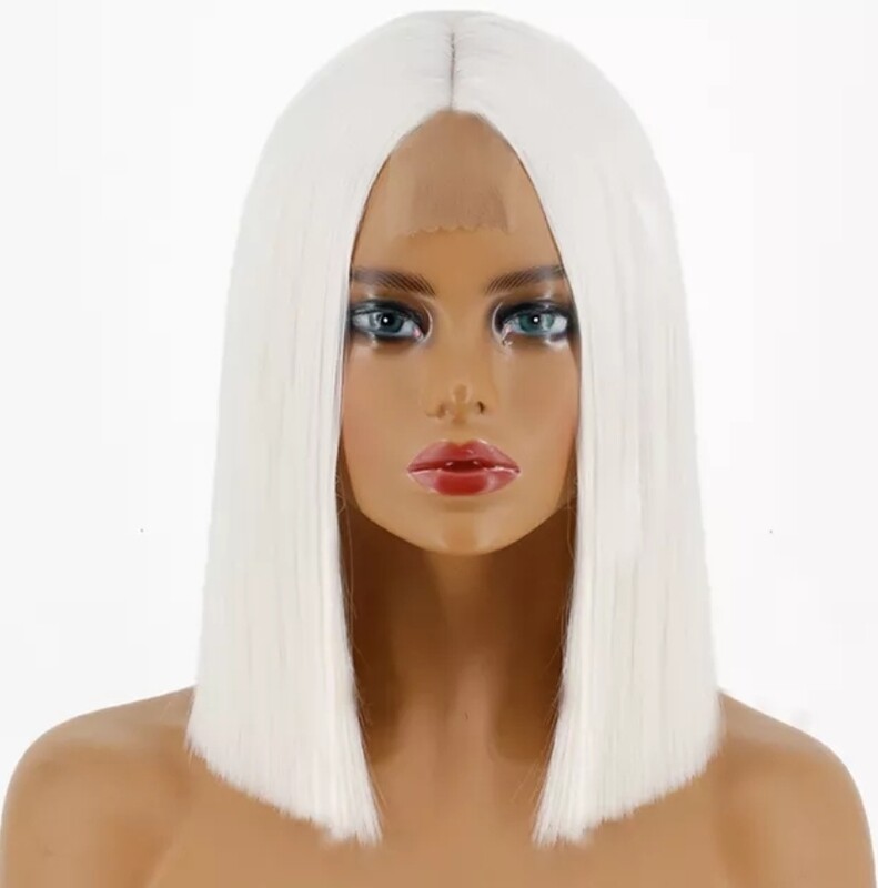 Cosplay Wig | White Blonde Lace Part 