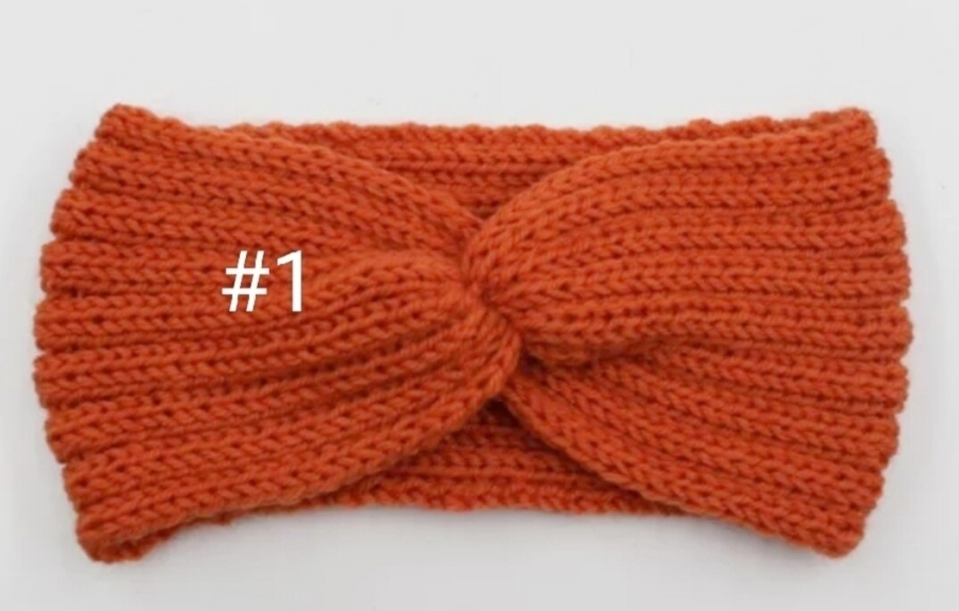 Knitted Knot Cross Headbands 