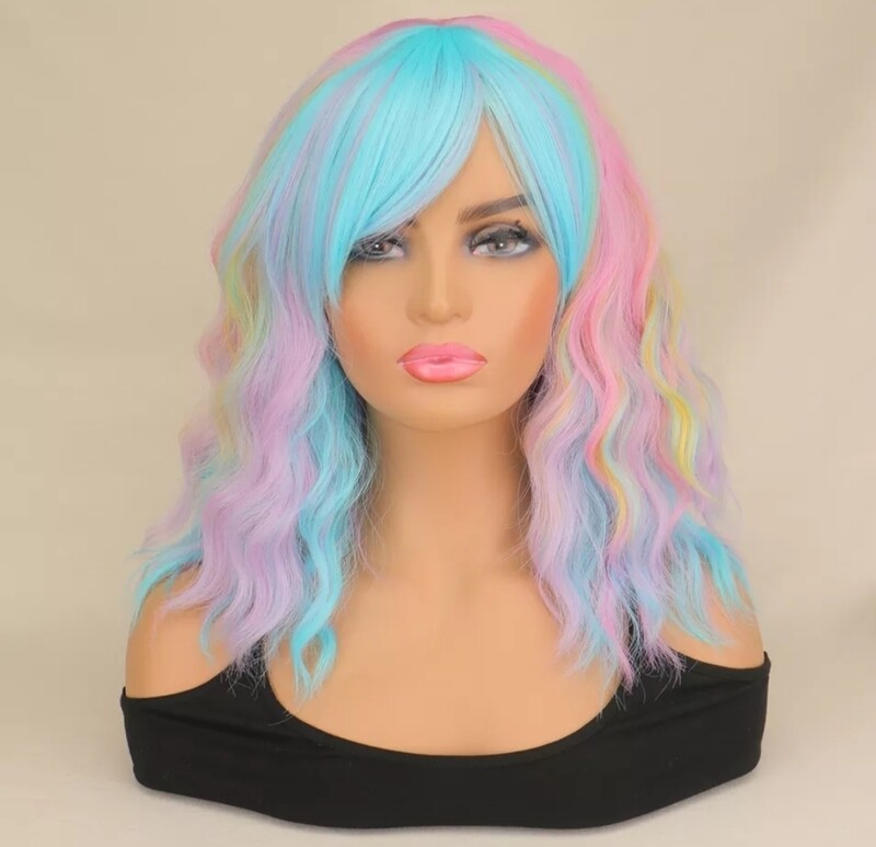 Cosplay Wig | Rainbow Water Wave