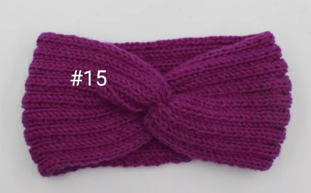 KNITTED KNOT CROSS HEADBAND