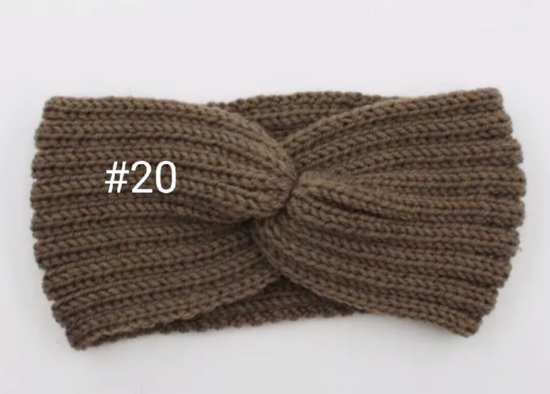 KNITTED KNOT CROSS HEADBAND