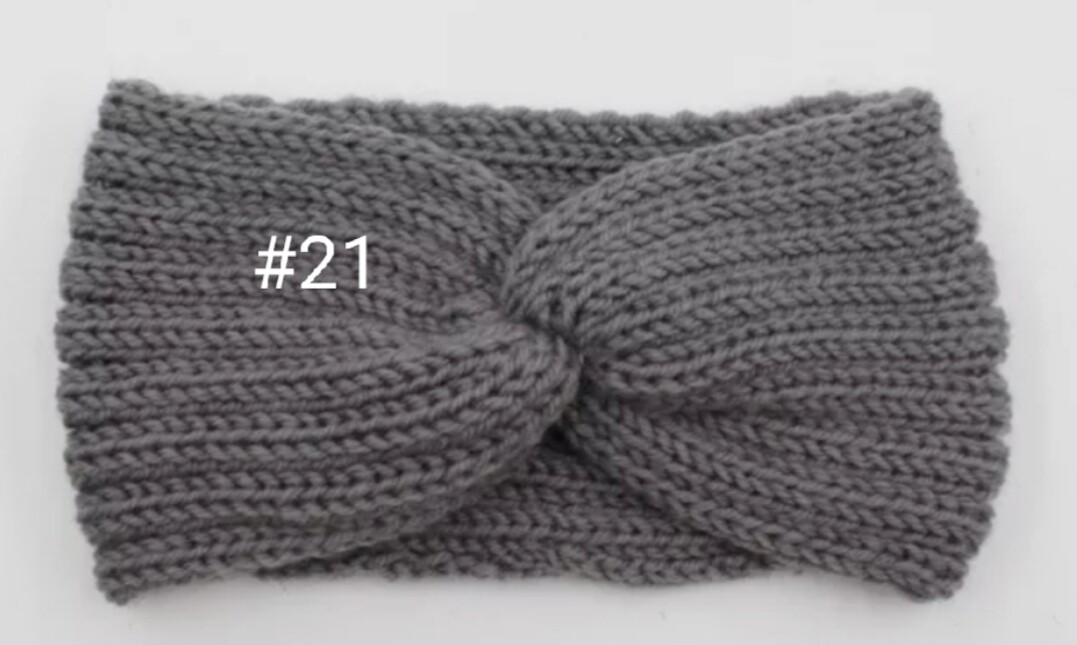 KNITTED KNOT CROSS HEADBAND