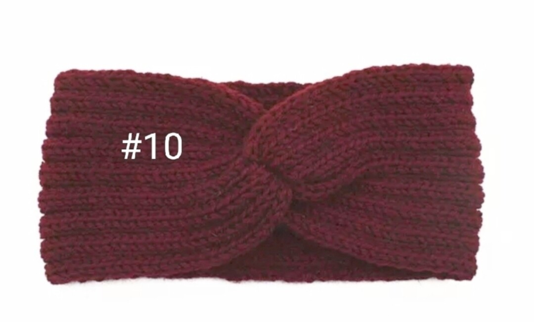 KNITTED KNOT CROSS HEADBAND