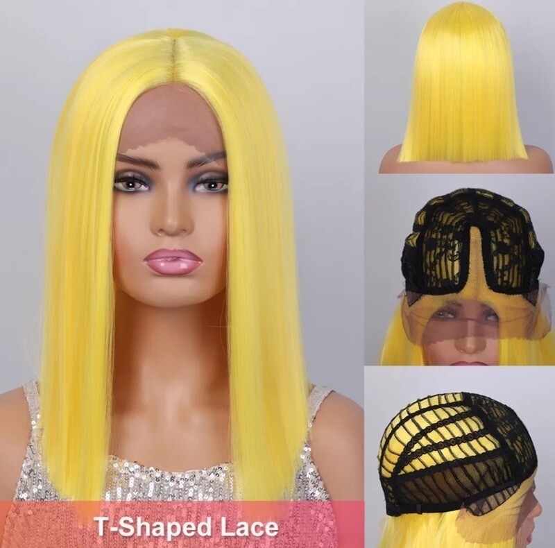 Cosplay Wig | Pineapple Yellow Lace Part