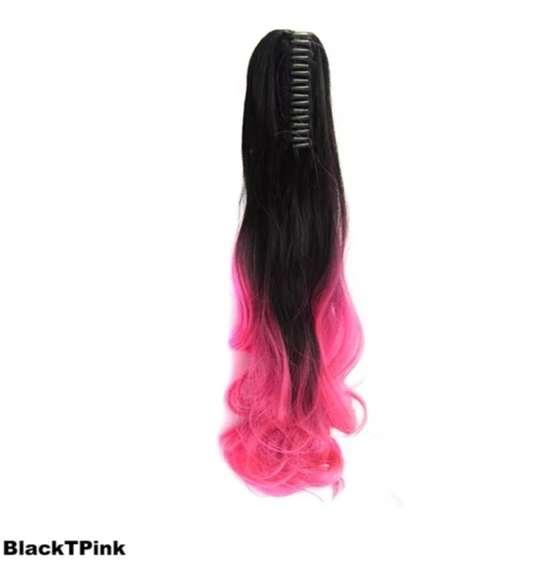 CLAW ON PONYTAIL EXTENSION BODY WAVE SYNTHETIC HAIR 24&quot;