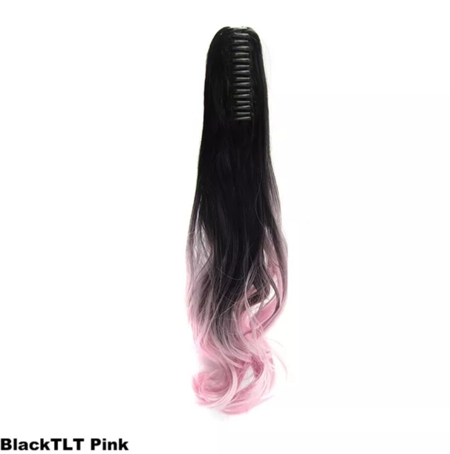 CLAW ON PONYTAIL EXTENSION BODY WAVE SYNTHETIC HAIR 24&quot;