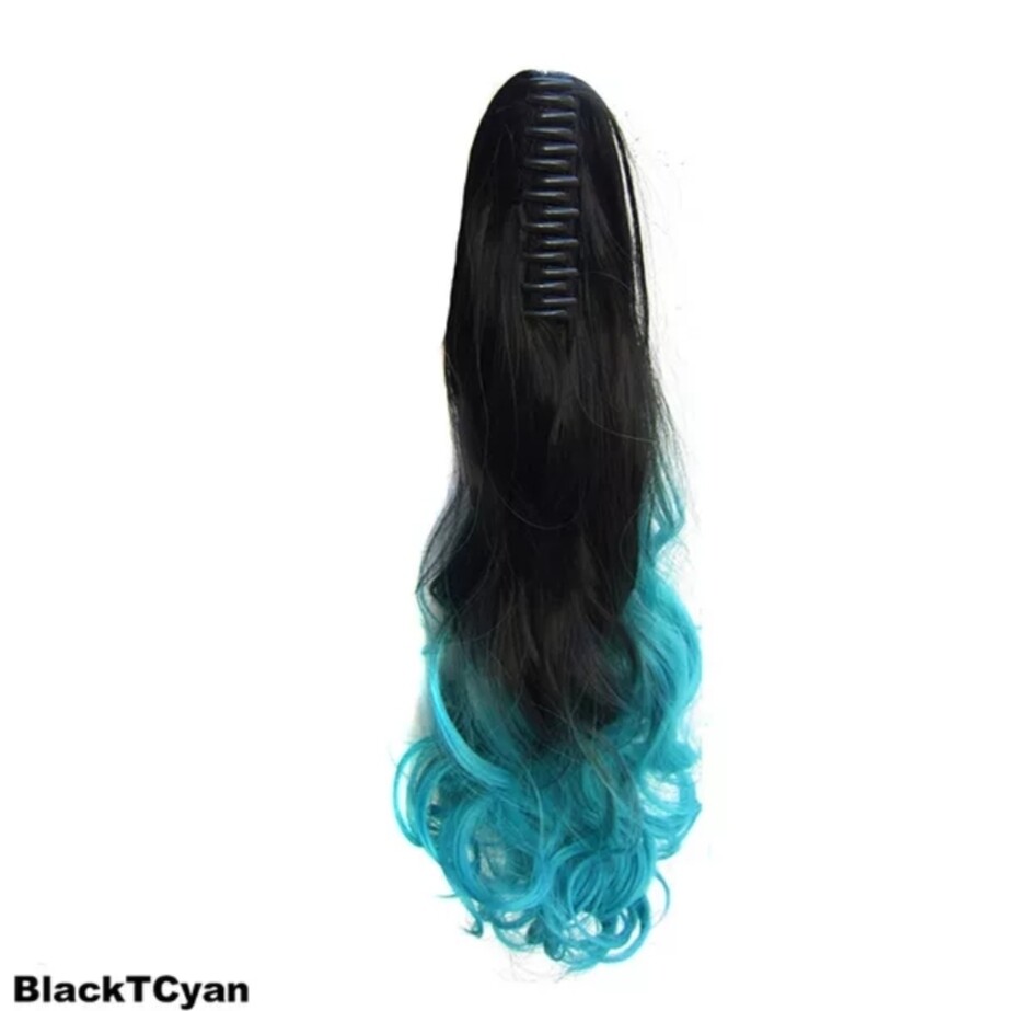 CLAW ON PONYTAIL EXTENSION BODY WAVE SYNTHETIC HAIR 24&quot;