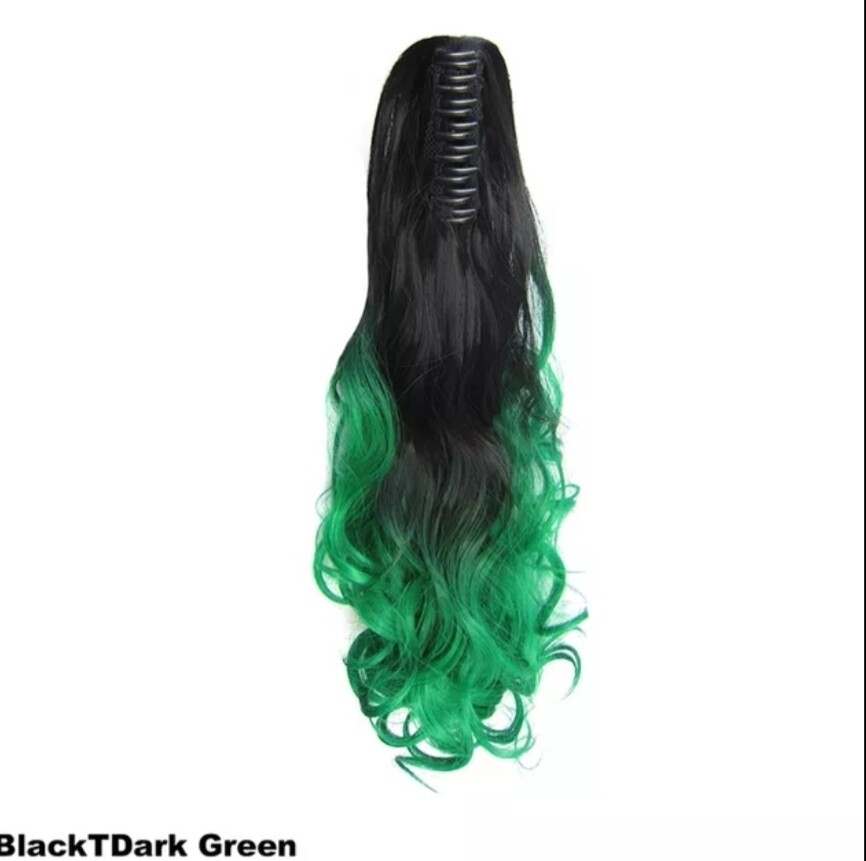 CLAW ON PONYTAIL EXTENSION BODY WAVE SYNTHETIC HAIR 24&quot;