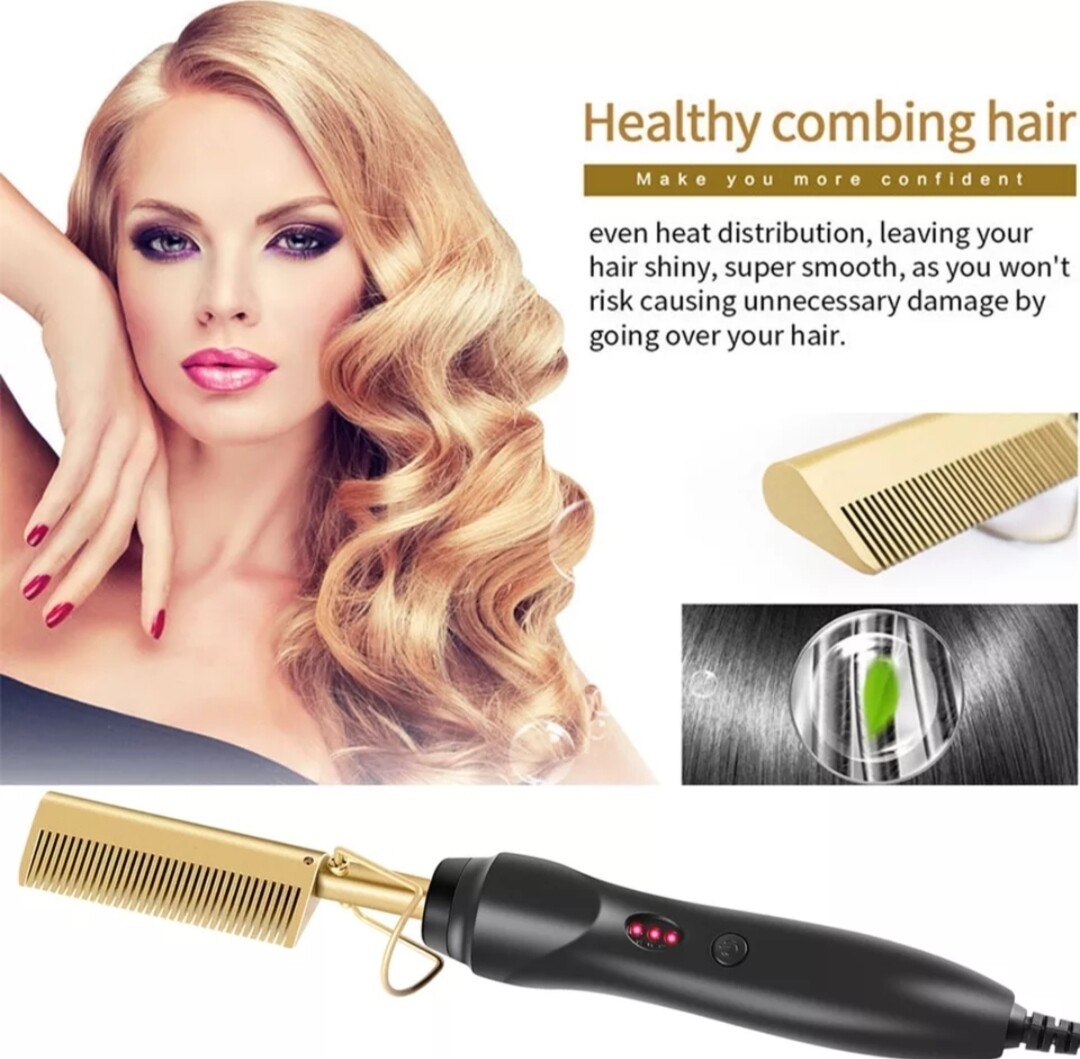 PROFESSIONAL HOT COMB HAIR STRAIGHTENER
