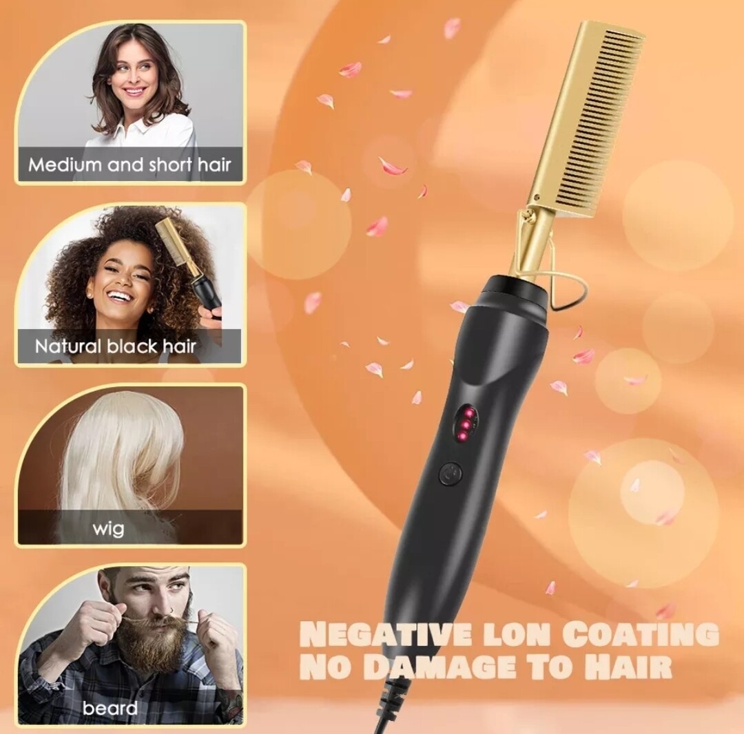 PROFESSIONAL HOT COMB HAIR STRAIGHTENER