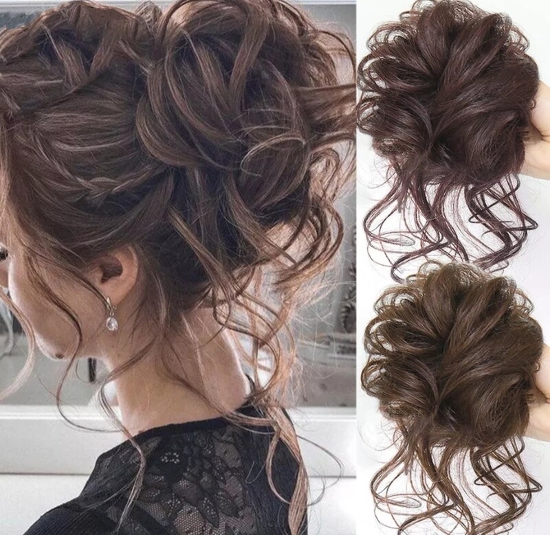 SCRUNCHIE CHIGNON BUN SYNTHETIC HAIR